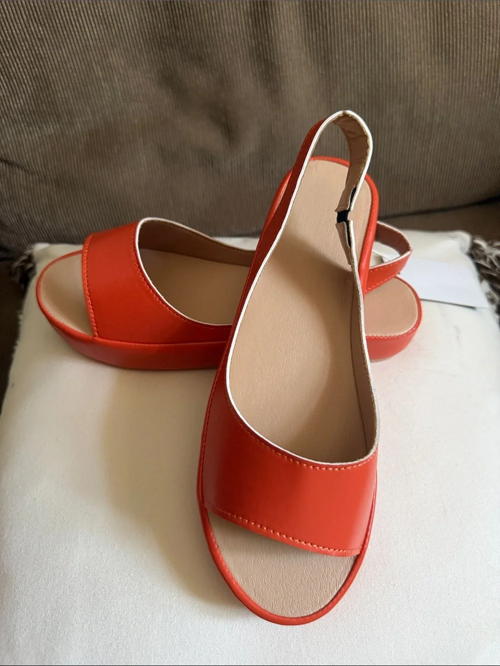 Women’s Orange Slingback Open-Toe shoes